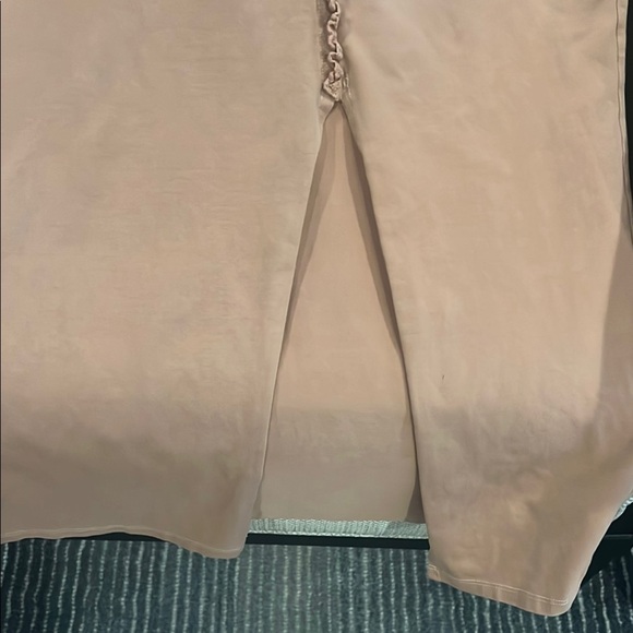 Cleo + Wolf Blush/Tan Maxi Summer dress with lace trim accent size Large - Picture 11 of 11